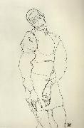Egon Schiele Standing Male Figure oil painting artist